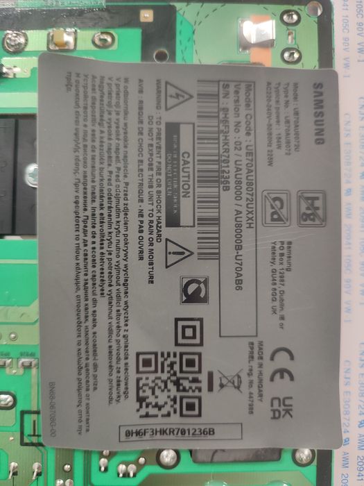 Moduły z tv Samsung UE70AU8072U