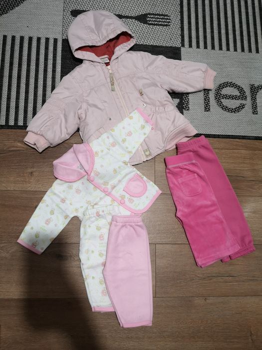 Zestaw 68, kurtka dres spodnie bluza, różowy