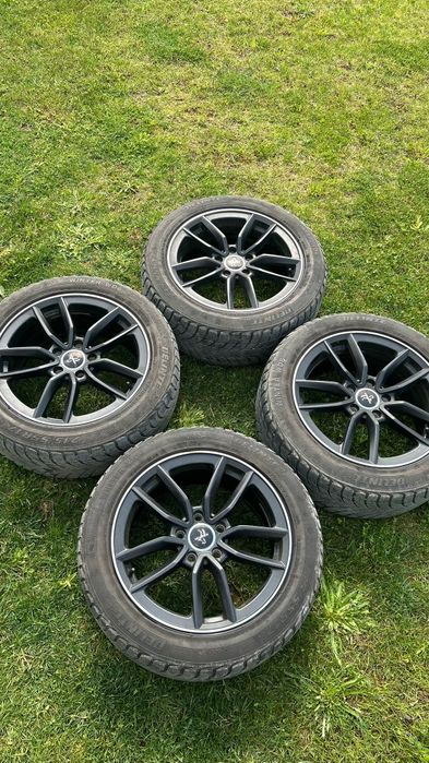 Jantes Keskin 17" 5x114.3 + Pneus Inverno 215/55R17 (Como Novas)