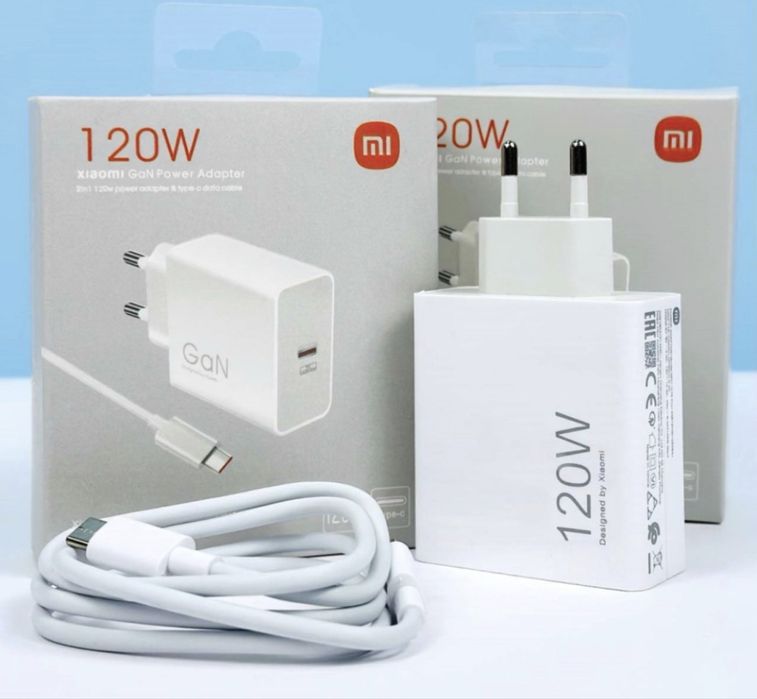 Зарядка ксиомі Мережевий зарядний пристрій Xiaomi 120W Зарядка редми