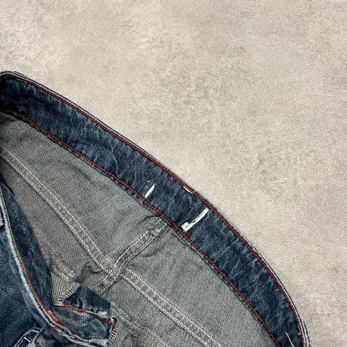Vintage Spodnie Jeansy Y2K Rap Hip Hop Pocket Denim Pants Haft Retro