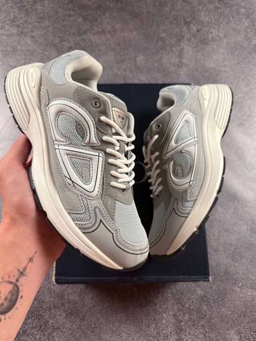 Преміум Якість! Кросівки Dior B30 Grey White • Діор Б30 (сірі,білі) dior