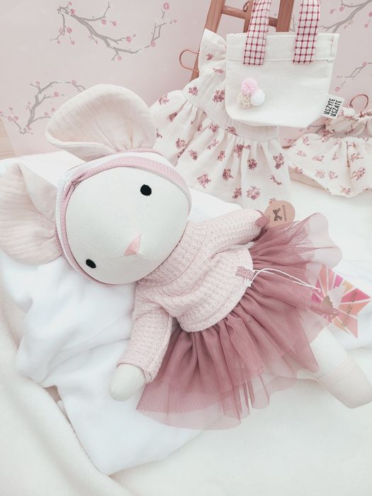 Lalka Tilda Myszka prezent chrzciny urodziny roczek