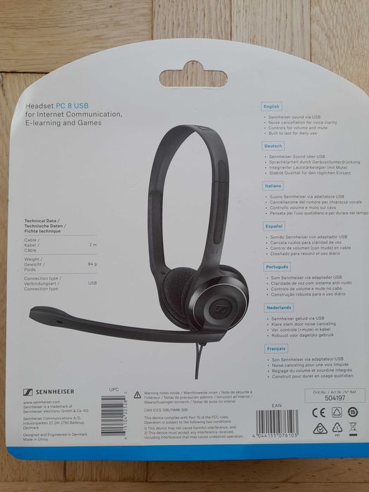 Słuchawki Sennheiser PC8 USB Nowe