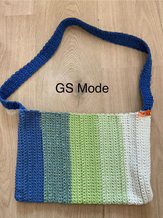 GS mode torebka handmade zielona kolorowa Handmade