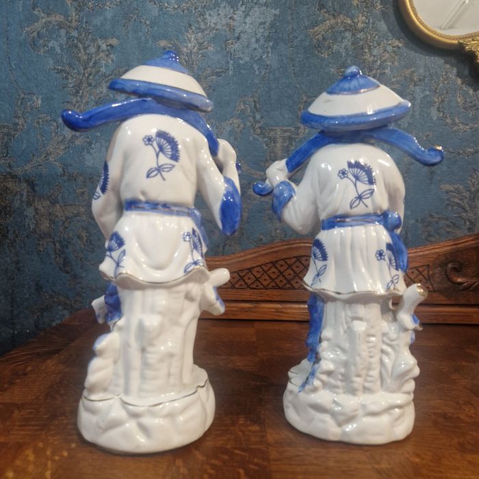 Komplet 2 figurek porcelanowych