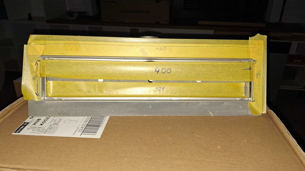 Odpływ liniowy metalowy 40cm