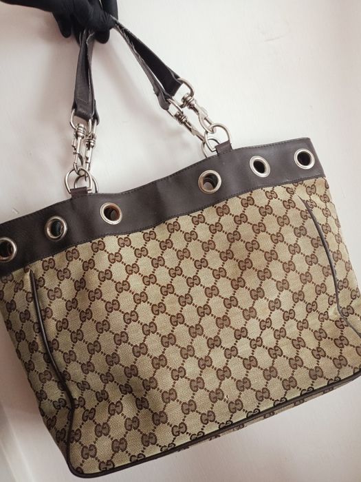 Torebka do ręki Monogram Gucci Damska Beżowa