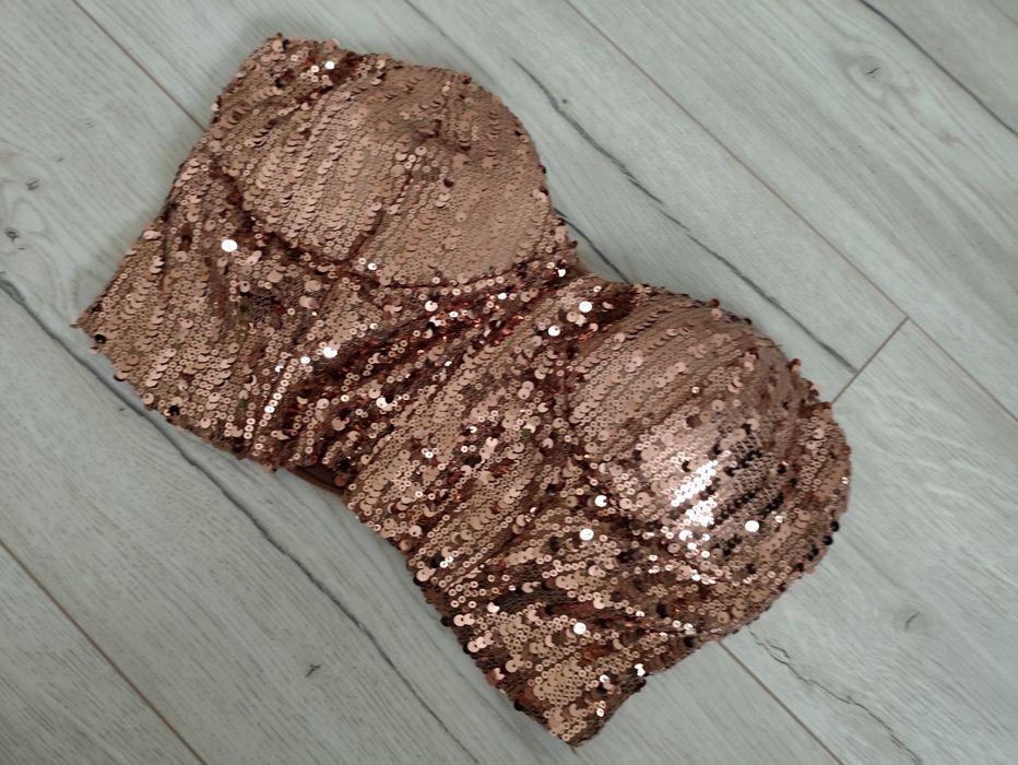 Top biustonosz cekiny M