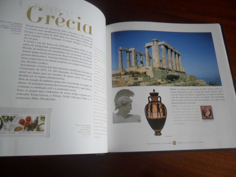 "Sabores da Europa... com selos" - de José Quitério - 1ª Ed 2008 - CTT