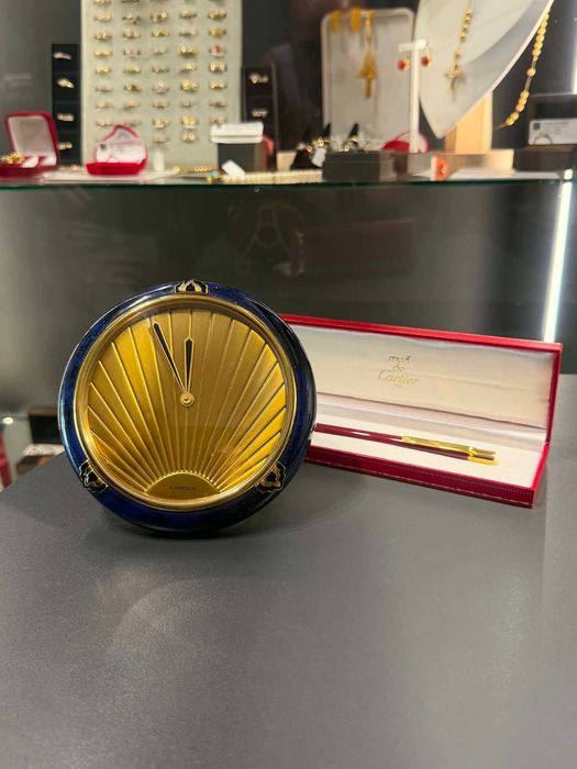 Zegar Cartier Lapis Blue Art Deco Clock Lapis /Komis Krzysiek