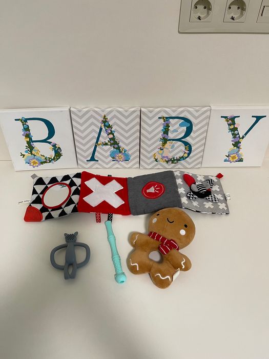 Лот!!!Іграшка-книжечка м'яка Canpol Babies Bears Sensory Toys Червона