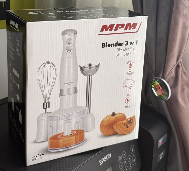 Blender 3w1 biały MPN bbl-05, nowy, Wrocław