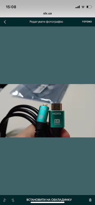 Кабель Micro HDMI 2.1 - HDMI 48gbps новий 0.5m 8k 60hz GoPro