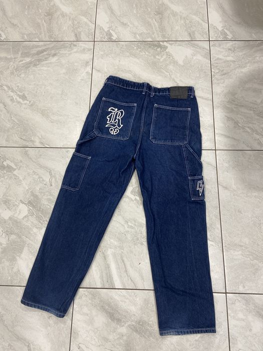 FSBN Rap Pants Hip Hop Baggy Jeans 90s Y2K