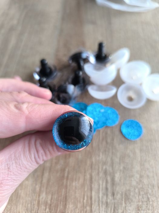 Oczy do sowy/maskotki 25 mm - 20 szt