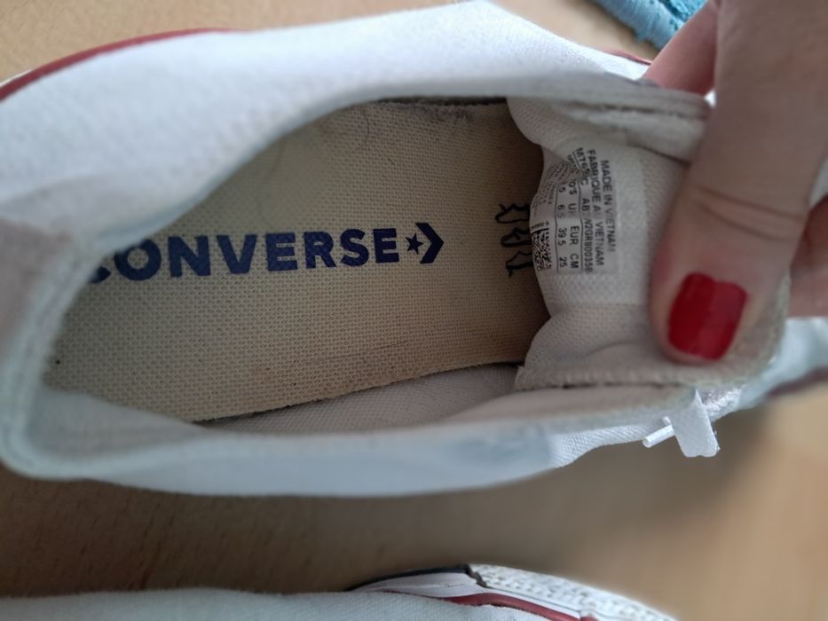 Białe trampki Converse All Star Ox Trampki All Star Ox M7652C r. 39,5