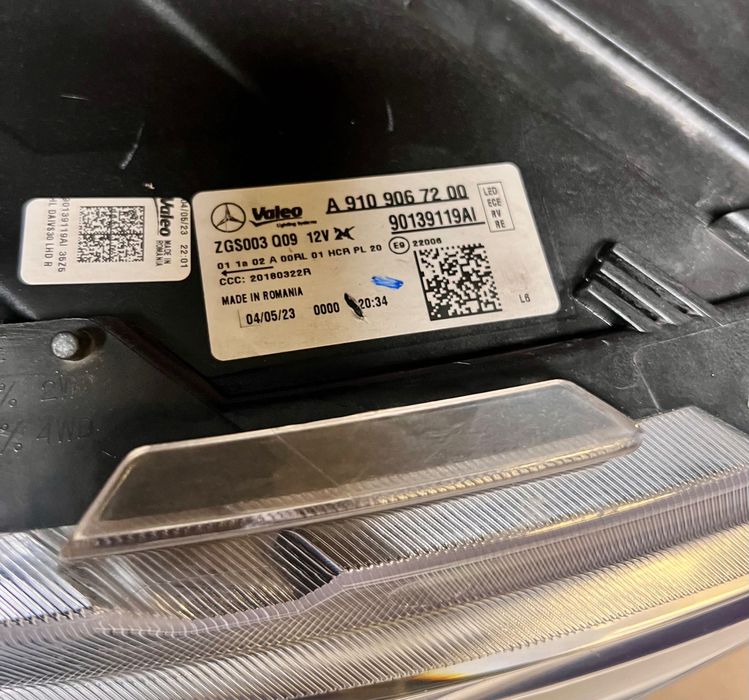 Mercedes Sprinter w907 prawa lewa komplet lampa reflektor full led