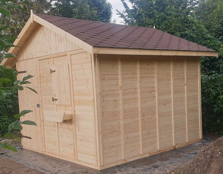 Domek drewniany ogrodowy narzędziowy drewutnia altana na ROD 300x300cm