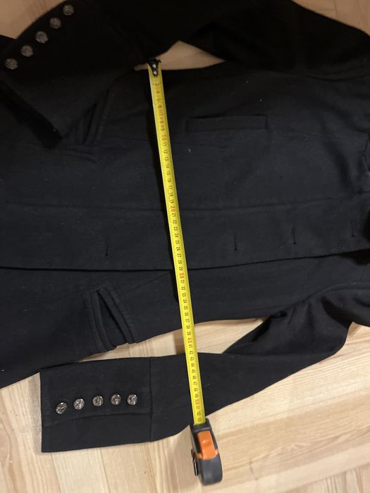 Troll welna plaszcz xS kurtka welniana S czarna zamek wool 36