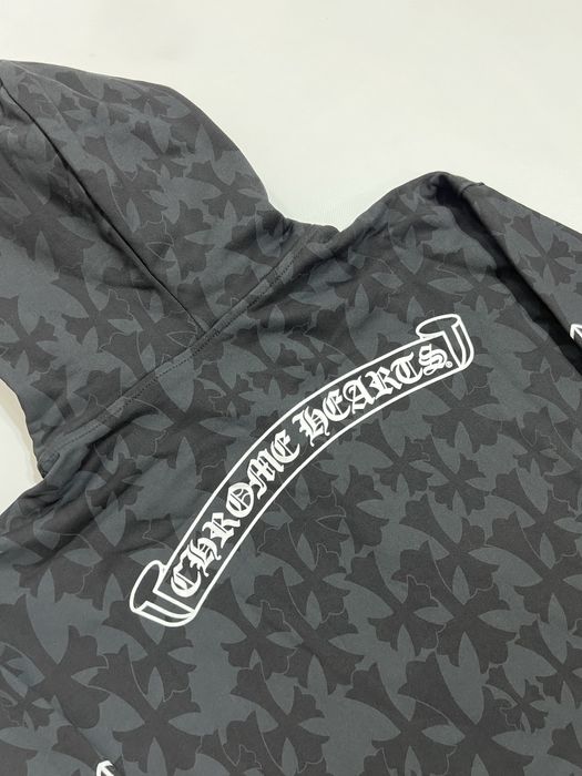 зип худи Chrome Hearts zip-hoodie monogram black
