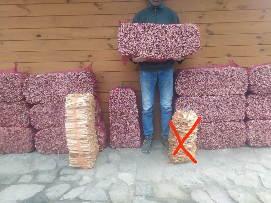Rozpałka podpałka szczypki DUŻE WORKI