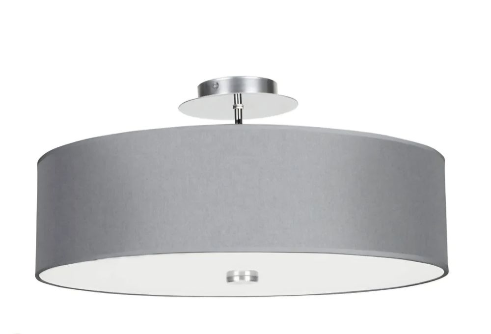 Lampa sufitowa Plafon szary 50cm polska marka