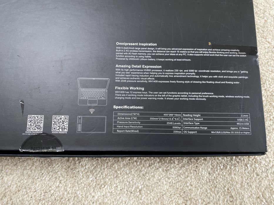 Tablet graficzny Huion 1409