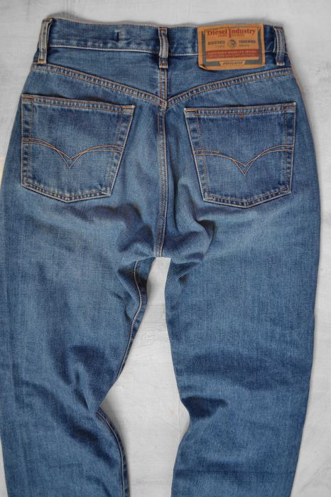 mom jeans Diesel spodnie z wysokim stanem vintage
