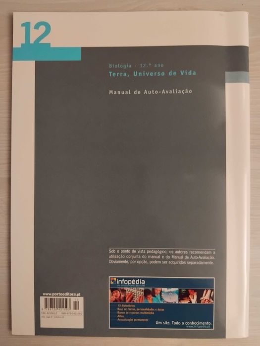 Terra, Universo de Vida 12- Manual de auto-avaliação
