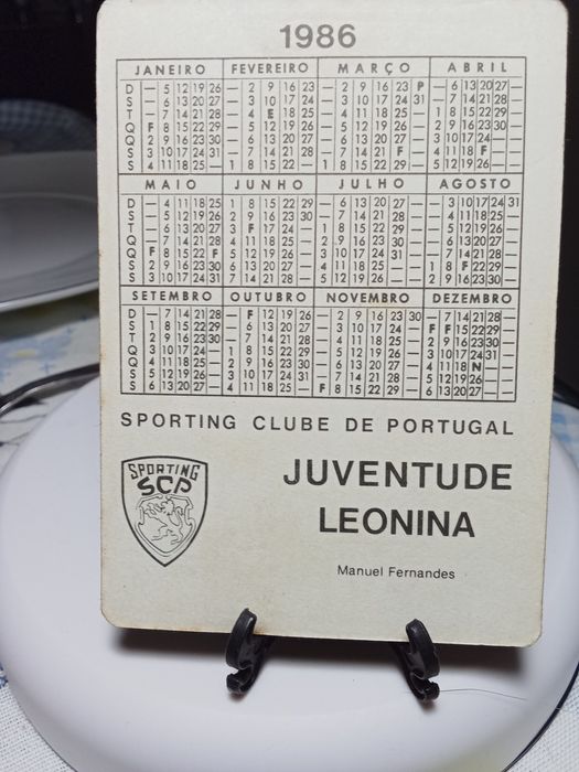 Calendários futebol anos 80/90
