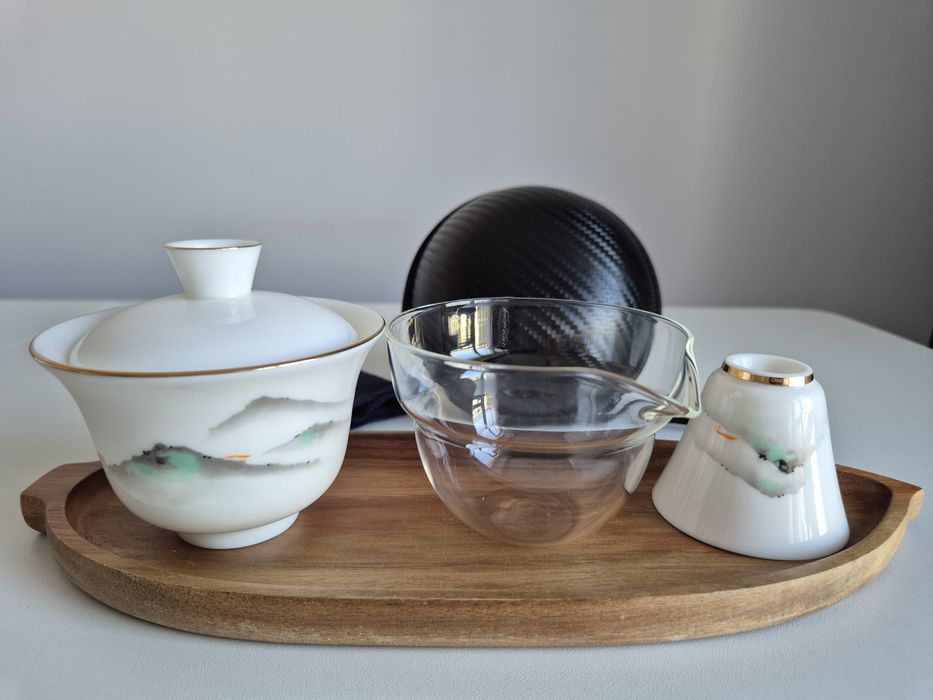 Чайний набір в чохлі,для подорожі/природи,чайний набір гори/гайвань