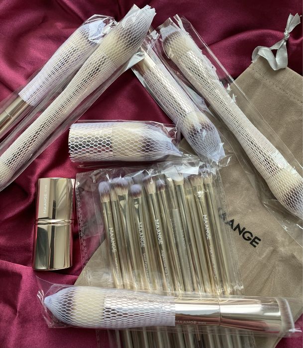 Преміум набір пензликів для професійного макіяжу Maange 20шт.