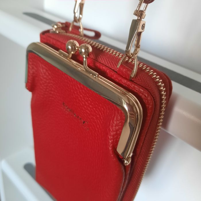 Красный кошелёк сумка. Червоний гаманець Baellerry.