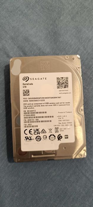 Disco duro 5tb Seagate 2.5 sata