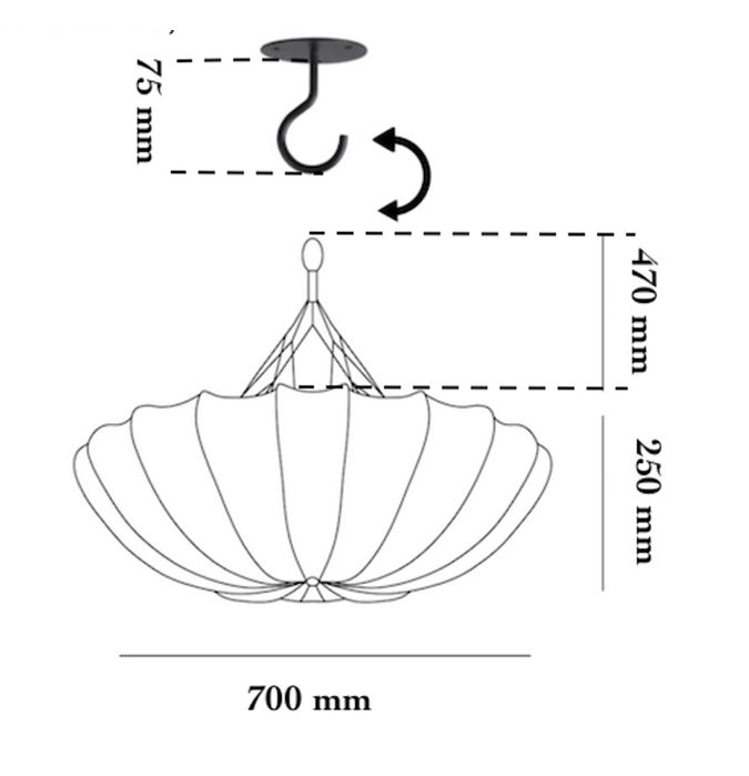 Candeeiro pendente em sede da Studio Gong