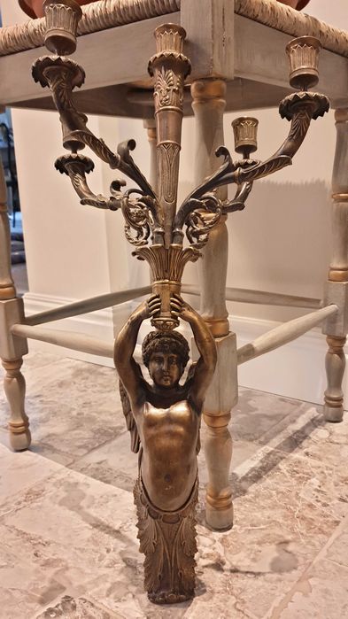 Gerydon świecznik mosiądz