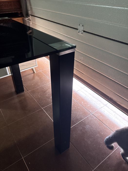 Mesa de vidro de 6pax