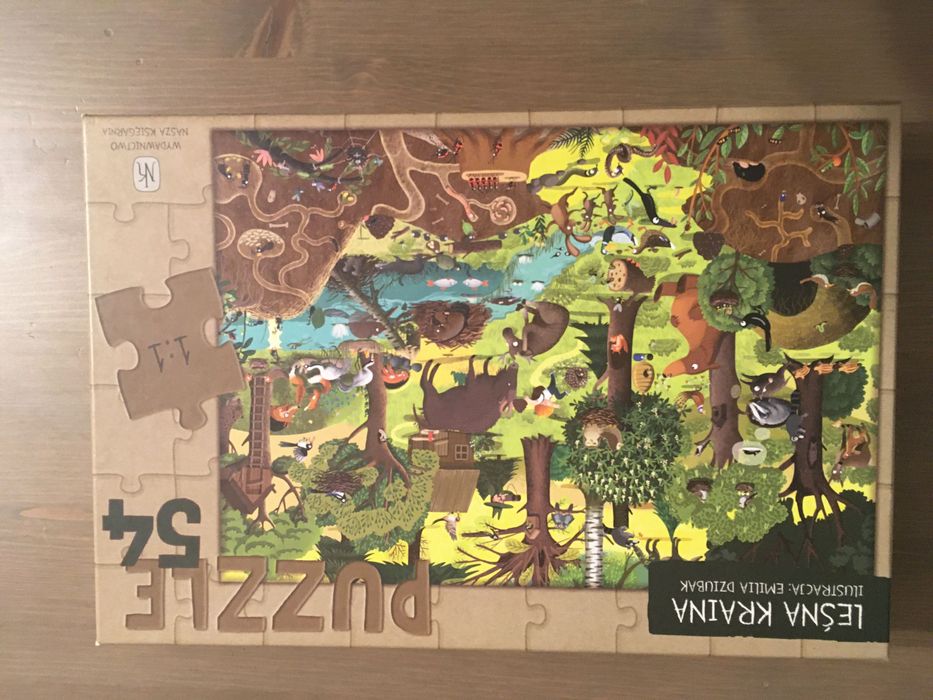 Puzzle Rok w lesie, leśna kraina, 54 el. Emila Dziubak