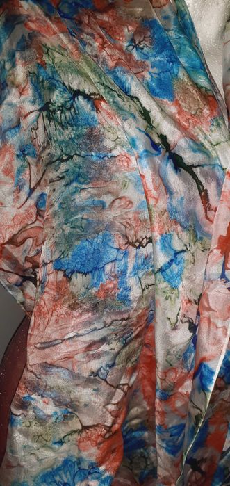 Chusta szal jedwabny