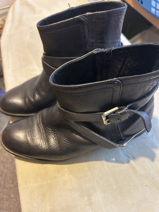 Botas rasas pretas da Uterque