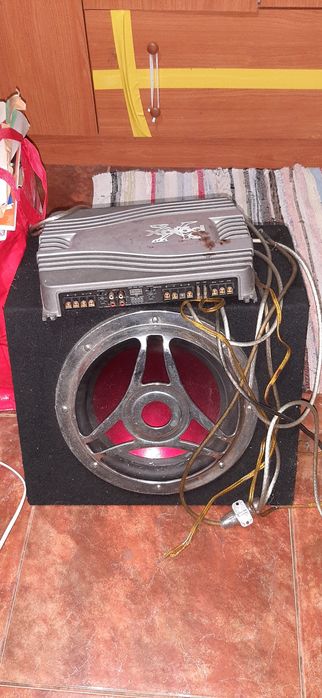 Conjunto Som Auto Sony Xplod – Subwoofer + Amplificador Viariz • OLX.pt