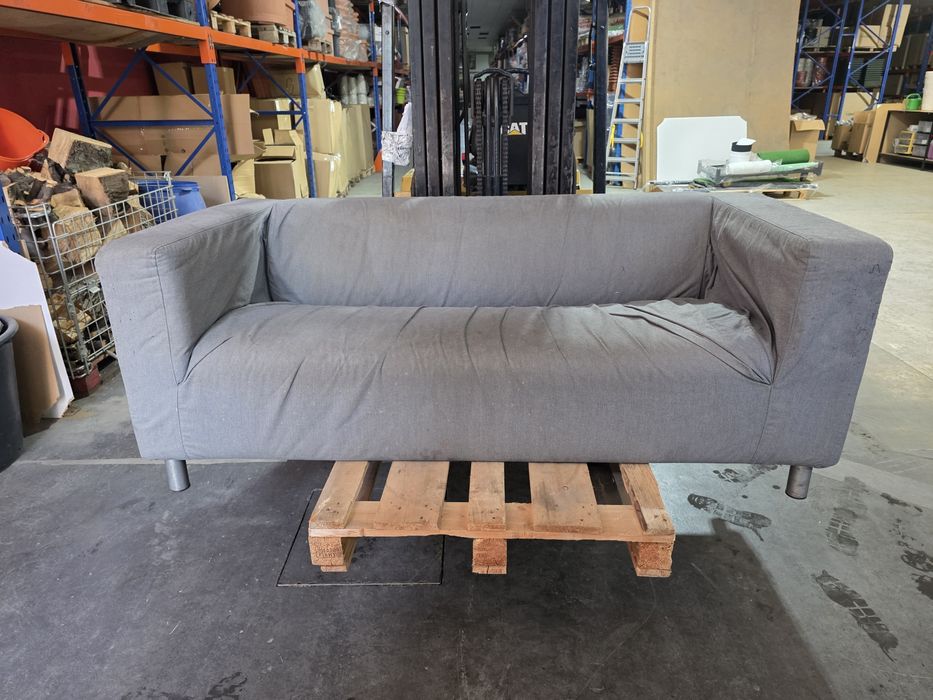 Sofa IKEA KLIPPAN Cinzento 3 Pessoas