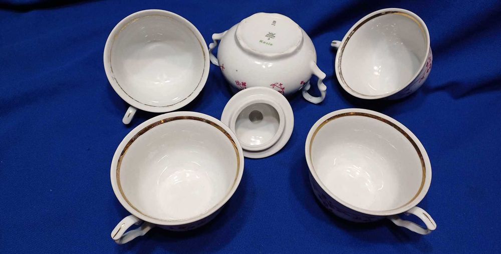 Karolina porcelana filiżanki cukierniczka