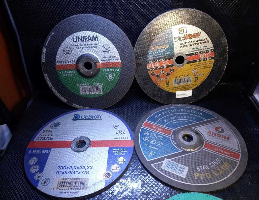 Tarcze do metalu betonu drewna - zestaw 20 sztuk