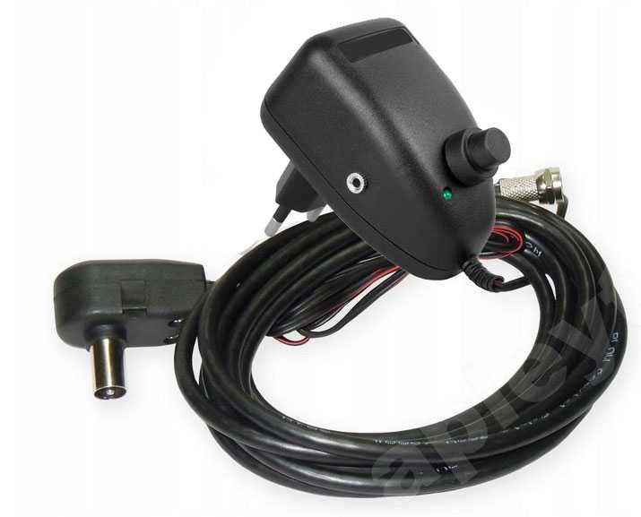 Antena telewizyjna TV DVB-T DVB-T2 pokojowa z regulacją wzmocnienia