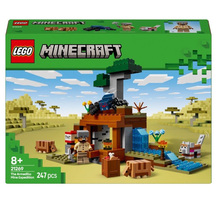 Lego domek tnt, zolw i kopalnia zestaw
