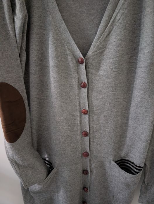 Kardigan damski Pull&Bear r. M, brązowe łaty!