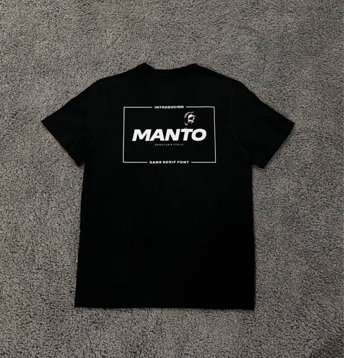 Футболка Manto / Чорна футболка Манто / Чоловіча Футболка Манто/ Manto