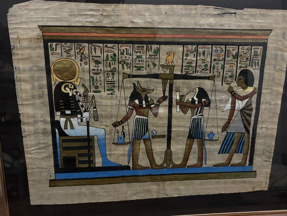 Papirus egipski w ramie – dekoracja ścienna Egipt